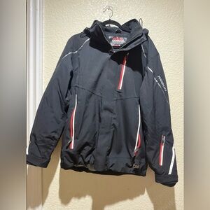Karbon Helium Insulated Ski Jacket Black and Red Mens Size Small